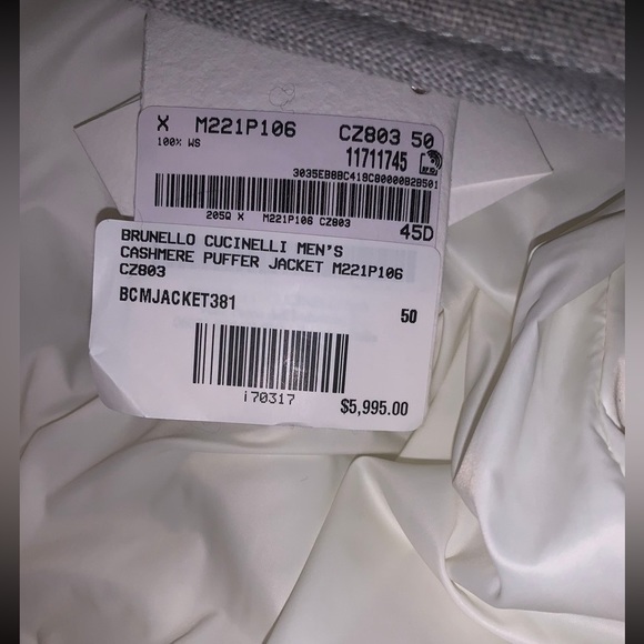 Brunello Cucinelli Cashmere Puffer Jacket - Picture 2 of 10